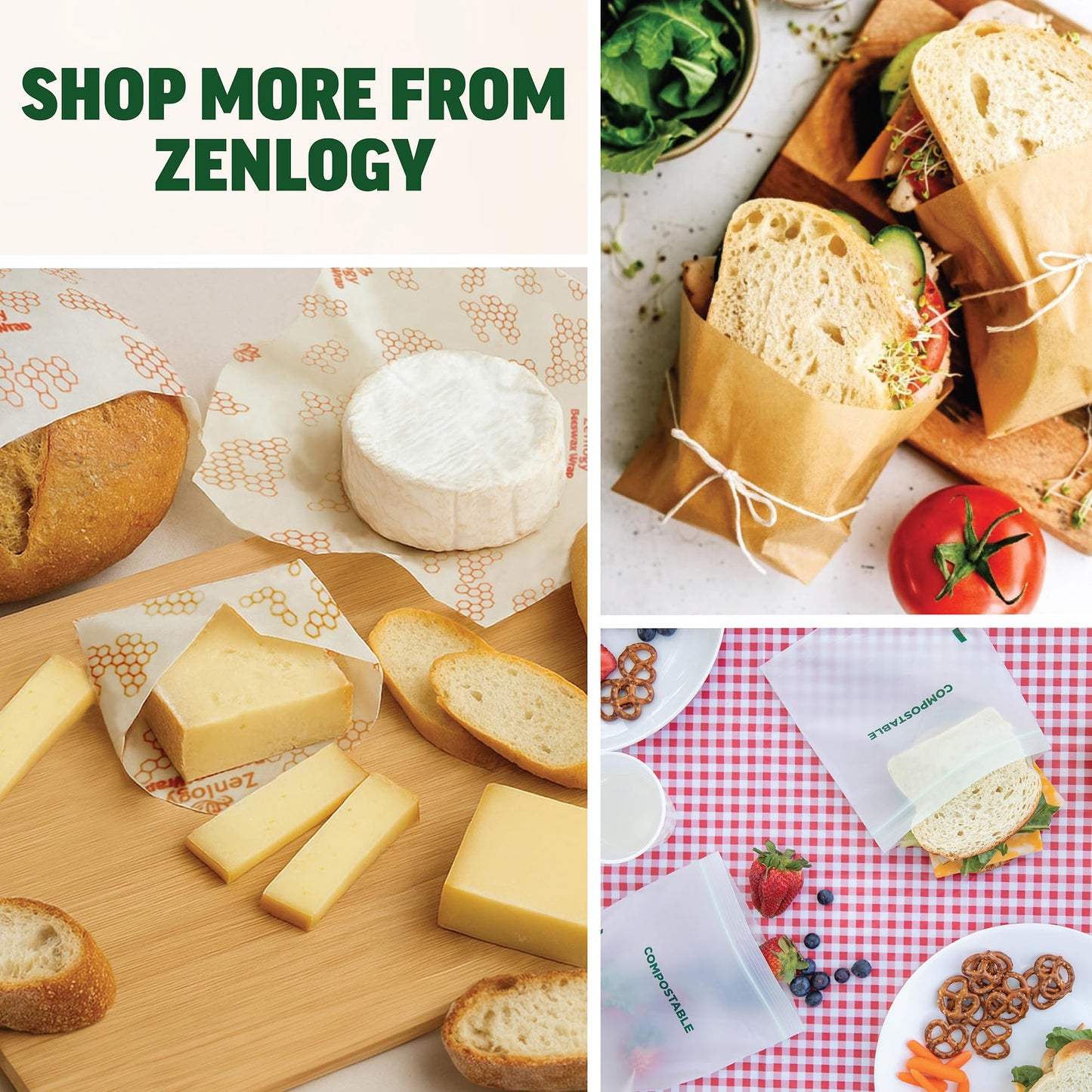 Zenlogy Compostable 1.2 Gallon Garbage Bag, Eco Friendly Small Trash Bags, Mini Biodegradable Waste Basket Bin Liners for Bathroom & Office, 125 Count