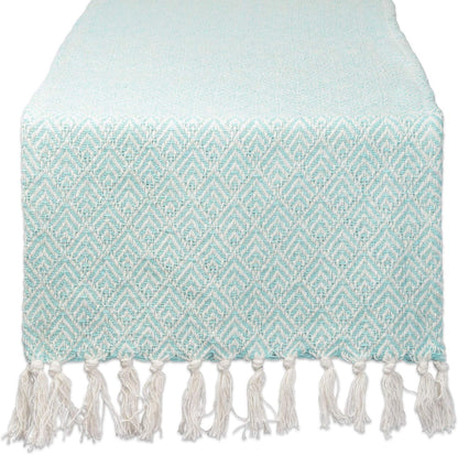 DII Aqua Braided Farmhouse Table Runner, 15 x 72 inches, 1-Piece