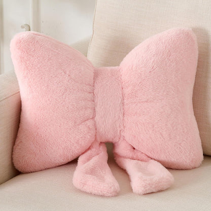 12 9inch XIAIJIA Bow Pillow Decorative Pillows Aesthetic Home Decor Soft Seat Cushions Cute Throw Pillow for Couch Bow