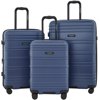 SCOTCH & SODA Rotterdam Expandable Hardside Luggage, Ocean Blue, 3 Piece Set