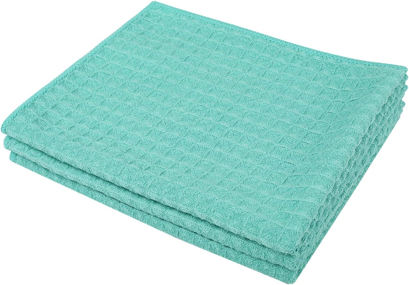 16inch 19inch 3 Pack Microfiber Dish Cloths Thick Waffle Weave Kitchen Dish Rags Ultra Absorbent Odor Free Dishcloths X