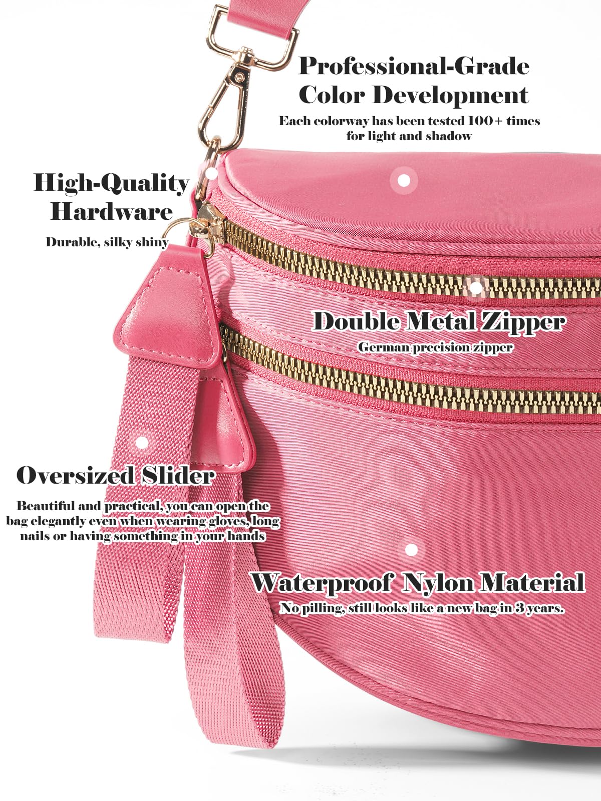 Pure Colour Crossbody Bag Bum Bag for Women,Spacious Purse Fanny Packs Belt Bag,Oversized Bum Bag (Colour Bum Bag-Beige)