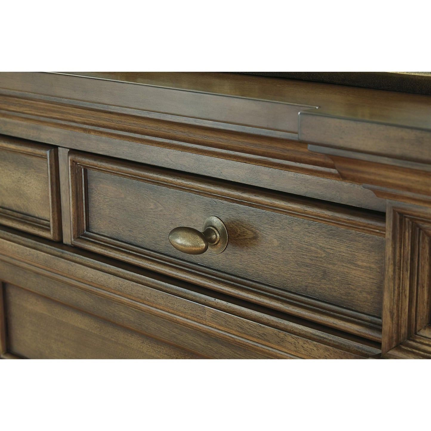 Signature Design by Ashley Thoridan Traditional 9-Drawer Dresser with Safety Stop and Anti -Tipping, Dark Brown