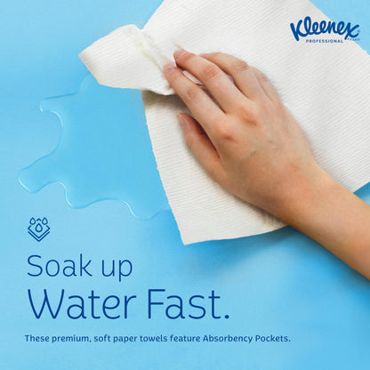 Kleenex Professional Universal Hard Roll Paper Towels, Bulk (01080), Hardwound 1.5" Core, Premium Absorbency Pockets, White (12 Rolls at 425' Each, 5,100'/Case)