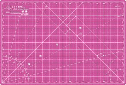 Elan Cutting Mat A3 Pink & Purple, Self Healing Cutting Mat 12x18 Inch, 5-Ply Craft Board Pink, Hobby Board for Crafts 12x18 Inch