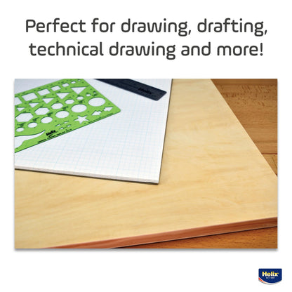 Maped - Helix Wooden Lightweight Drawing Board 18 x 24 Inch - Sketching Outdoors - Precision Metal Edge - Ensures Level Surface, Prevents Warping - Durable, Ample Space, Versatile Use