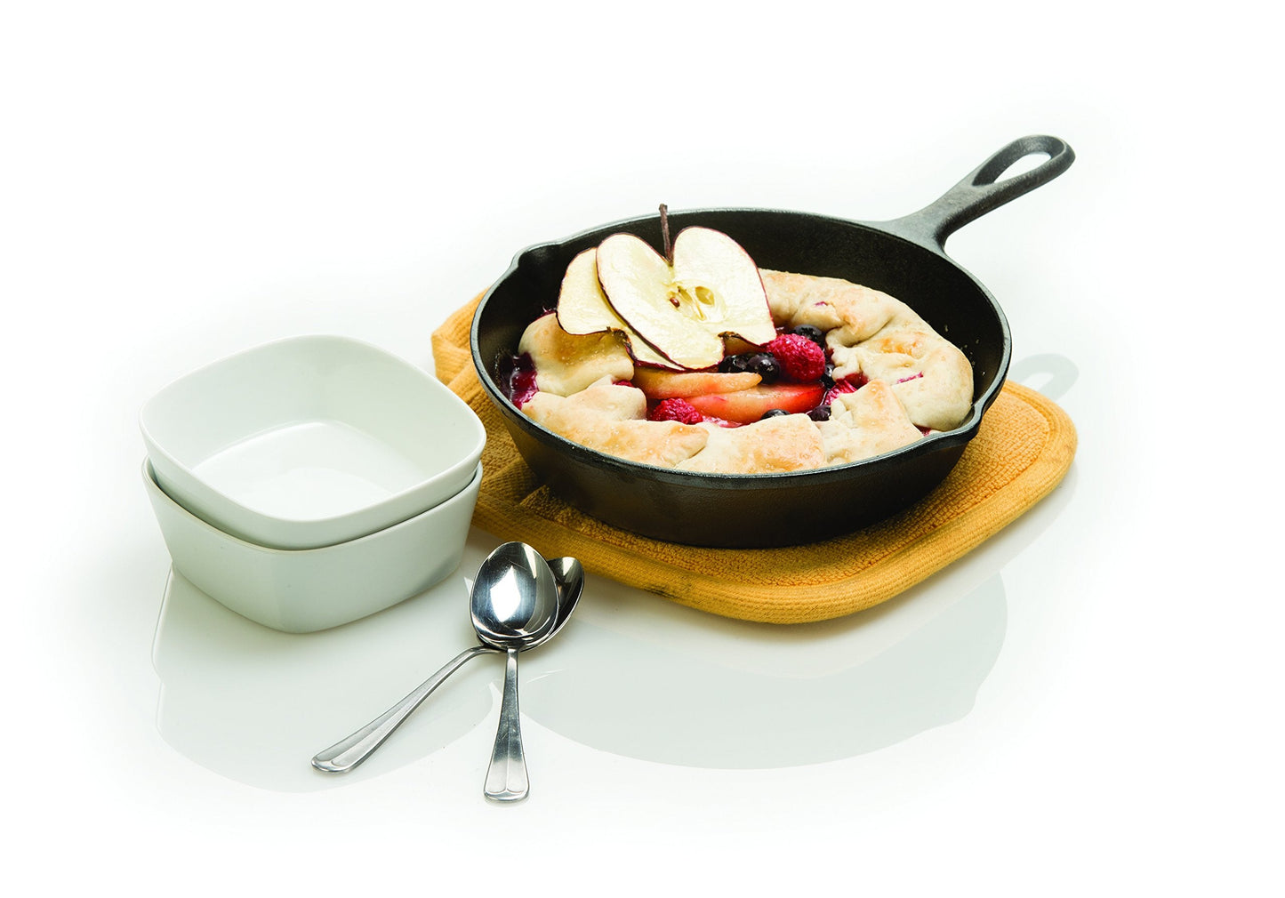 Lodge Seasoned Cast Iron 3 Skillet Bundle. 12 Inches and 10.25 Inches with 8 Inch Set of 3 Cast Iron Frying Pans