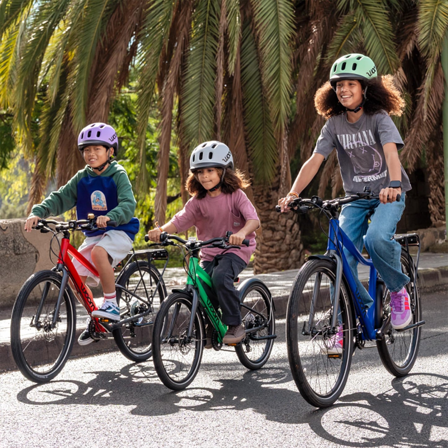 woom Explore 5 Bicycle for Kids 7 to 11 Years Old, 24-Inch Lightweight 8-Gear Road & Mountain Bike for Boys & Girls - Red