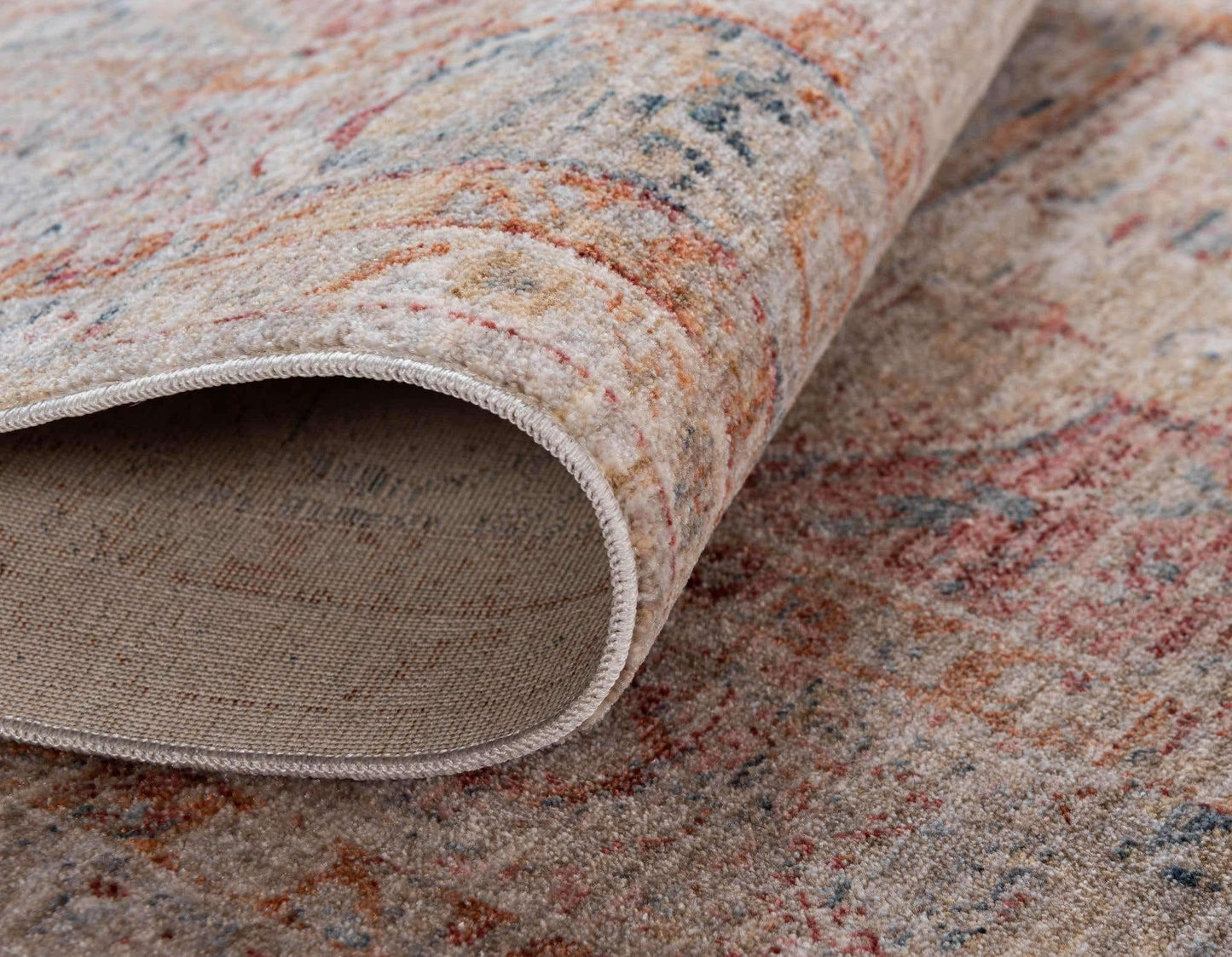 Unique Loom Noble Collection Area Rug - Victoria (8' x 10' Rectangle, Multi/Beige)