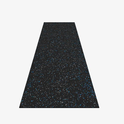 Flooring Inc 1/4" Tough Rubber Flooring Roll | Flexible Recycled Rubber Gym Floor Mats for Home Gym | Heavy Duty Rubber Mat for Home Gyms, Sheds, Horse Stall Mat or Trailer | 4’x10’ | Blue/Gray