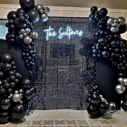 PartyWoo Black Balloons 140 pcs Different Sizes Pack of 18 12 10 5 Inch Matte Black Latex Balloon Arch Kit Garland for Graduation Halloween New Year Anniversary Birthday Party Decorations Black-Y18