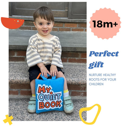 BAVY My Quiet Book - Toddler Travel Car Plane Airplane - All Parts Attached - Activity Montessori Board Book, Travel Toys for Toddlers 1-3, Gifts for 1 2 3 4 Year Old Girl, Birthday Gifts Toys Age 2-4