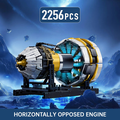Mould King Aircraft Engine Toys Building Sets, Mini Engine Model with Motor, 10141 STEM DIY Project Building Kits, Collectible Birthday Blocks for Adults Aged 14+ (2256 Pieces)