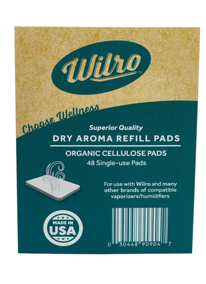 Wilro 48 Pack Humidifier, Aroma Diffuser, Vaporizer Aroma Refill Pads, Unscented Replacement Compatible with Dreo, Vicks, Wilro and Others