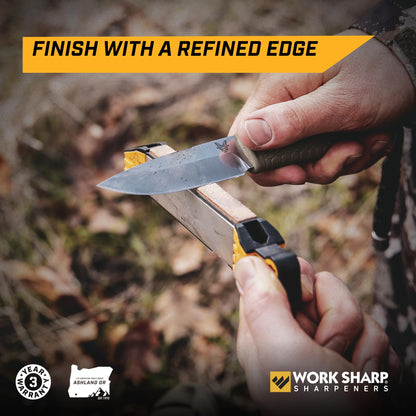 Work Sharp Guided Field Sharpener, Compact Travel Knife Sharpener Tool