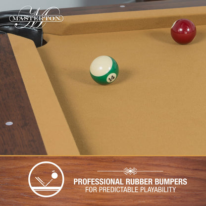 EastPoint Sports Masterton Billiard Table Deluxe - Tan 87 inch 1-1-32270-AA001D