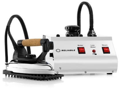 Reliable 3000IS Professional Steam Iron Station, Continuous Steam, Dry Steam, Leak-free, 4 Safety Systems, 1.4L Stainless Steel Boiler, Customizable Temperature, 1.66M Steam Hose, 1800W, Iron Rest