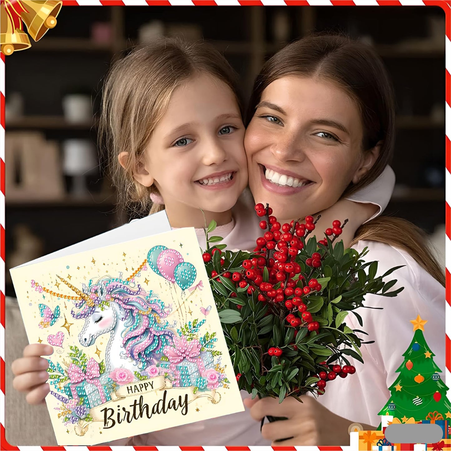 ACSAUMMY Diamond Painting Birthday Cards with Envelopes 6pcs Crown Diamond Art Greeting Cards Kits for Adults 5D Gem Arts Happy Birthday Greeting Cards DIY Arts Crafts For Family Friend Birthday Gifts