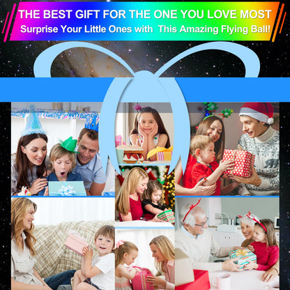 Vantexi Flying Orb Ball Toy,2026 Upgraded Parachute LED,Magic Hand Controlled Flying Gravity Ball,Cosmic Globe Boomerang,Cool Christmas Birthday Gift for 6 7 8 9 10+ Year Old Boys Girls-Blue & Purple