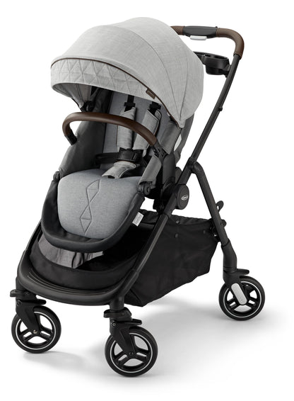 Graco® Premier Modes Merge Stroller with EZ Spin Wheels for 360 Rotation, 3 Modes: Infant Car Seat Carrier, Carry Cot, to Toddler Stroller, Reversible Baby Stroller Seat, Midtown