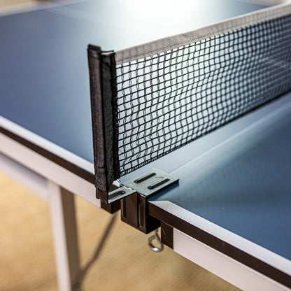 STIGA Space Saver - Mid-Size Portable Table Tennis Table - Compact Storage Fits in Most Closets – Includes Ping-Pong Net & Post - No Assembly Required