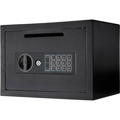 Barska Digital Depository Safe – 0.57 Cu. Ft Front-Load Drop Box for Cash, Money & Mail, Multi-User PIN Code Lock, Steel Construction, Anti-Pry Hinges, Backup Keys, Ideal for Business or Office