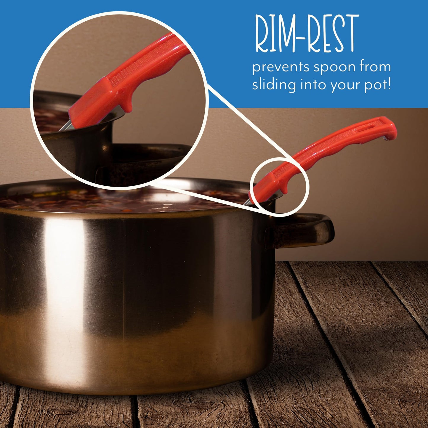 Darware Portion Control Serving Spoons (6-Piece Ladle Set); w 1/4 Cup, 1/2 Cup, 3/4 Cup & 1 Cup (2, 4, 6, 8 oz) & 1/2 & 1 Cup Utensils/Spoodles