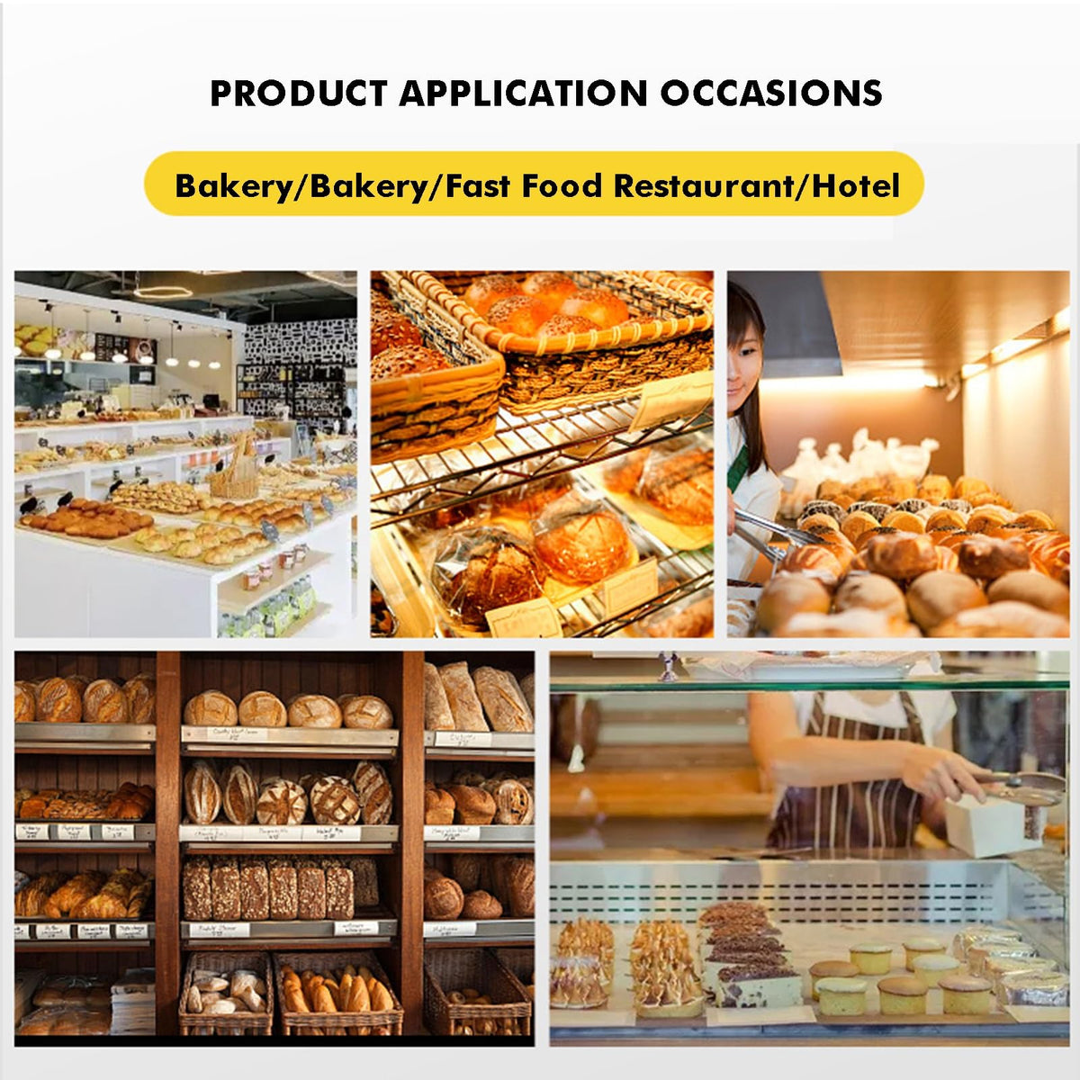 GenSDH 6-Tier Commercial Rack, Steel Bakery Cart with Wheels, Heavy-Duty Drying Trolley for Kitchen & Restaurant, Fits Half/Full Sheet Pans