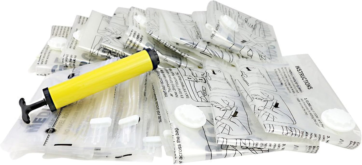 Vacuum Storage Bags, Space Saving Air Tight Compression to Organize Clothes, Linens, Seasonal Items by Everyday Home