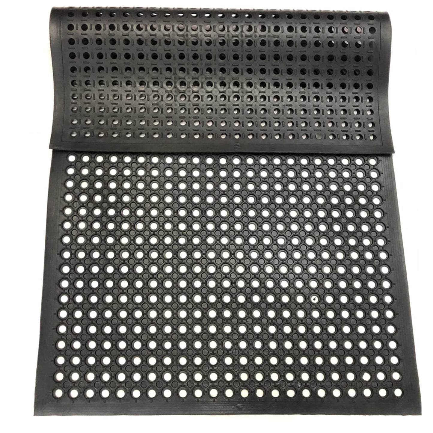 Uniboho Outdoor Rubber Floor Mats Anti Slip Restaurant Commercial Kitchen Rubber Drainage Mat 60 x 35 Heavy Duty Mat for Garage Garden Indoor Outside Industral Pool Entrance Bar Wet Area