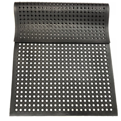 Uniboho Outdoor Rubber Floor Mats Anti Slip Restaurant Commercial Kitchen Rubber Drainage Mat 60 x 35 Heavy Duty Mat for Garage Garden Indoor Outside Industral Pool Entrance Bar Wet Area