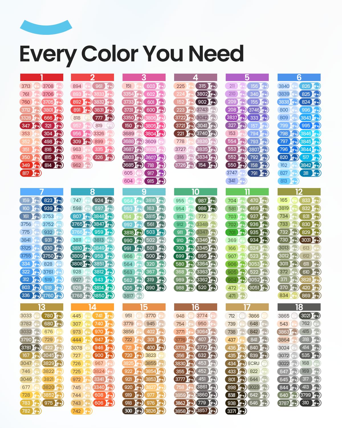 ARTDOT Beads for Diamond Painting Accessories, 89000 Pieces 445 Colors Round Beads Sparkle Rhinestones for Nails Diamond Art Crafts (200 pcs per Bag)