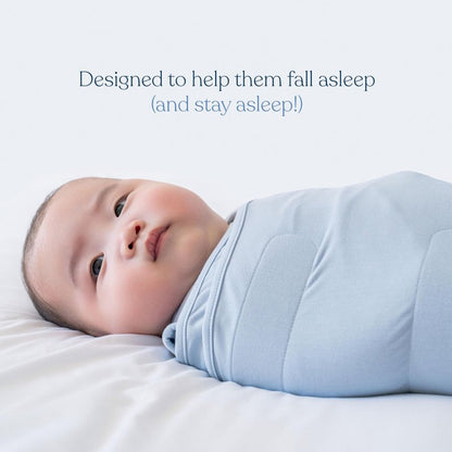 HALO Sleepsack Supersoft Swaddle, Cozy Bamboo Viscose, 3-Way Adjustable Swaddle, 2 Way Zipper, 2 TOG, 0-3 Months, Newborn (Pack of 1), Calm Sage