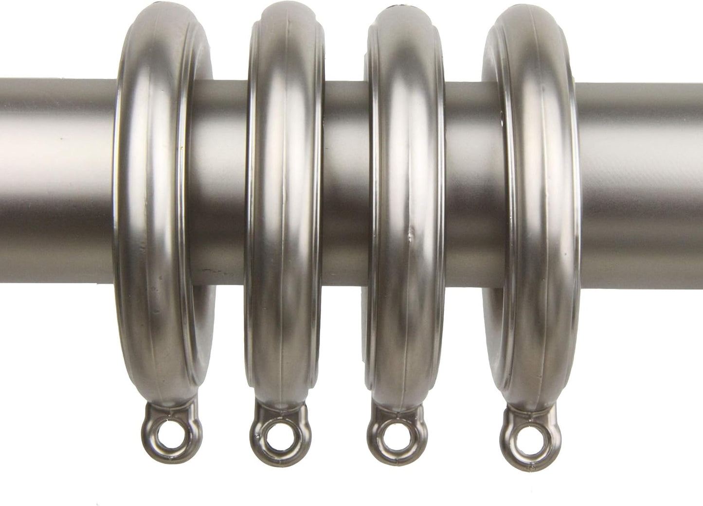 Rod Desyne Decorative 1.75 inch Eyelet Rings - Satin Nickel