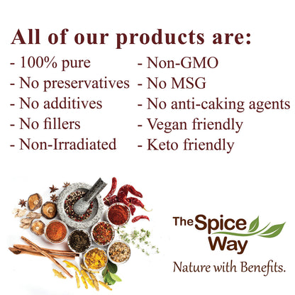 The Spice Way - Ras El Hanout Moroccan Meat Spice Blend Salt Free (meat seasonings) No Additives, No Preservatives, Just Spices and Herbs We Grow, Dry and Blend In Our Farm. (resealable bag) (2 oz)