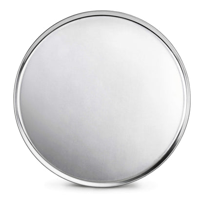 New Star Foodservice 536594 Restaurant-Grade Aluminum Pizza Pan, Baking Tray, Coupe Style, 18-Inch