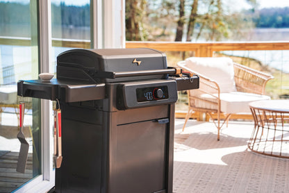 Current® Model G Griddle, Smart Electric Outdoor Flat Top BBQ Grill with 200°F to 600°F Range for Searing & Roasting, Digital Precision, Apartment-Friendly & Weather-Resistant, Slate