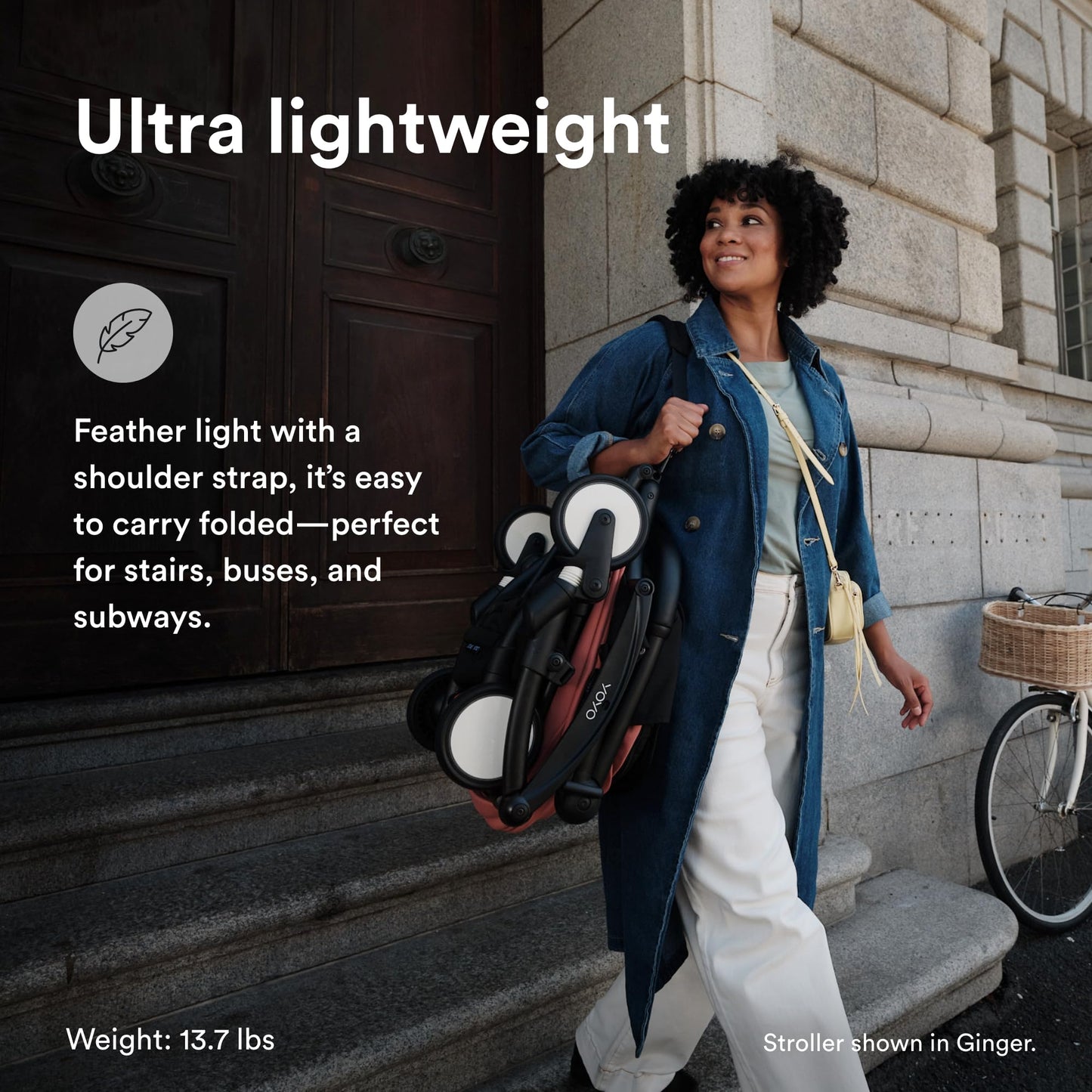 Stokke YOYO3 Stroller from 6 Months - Includes Black Frame, Seat Cushion & Canopy - Folds in & Out in a Flash - Light & Compact - Carry-On Compatible