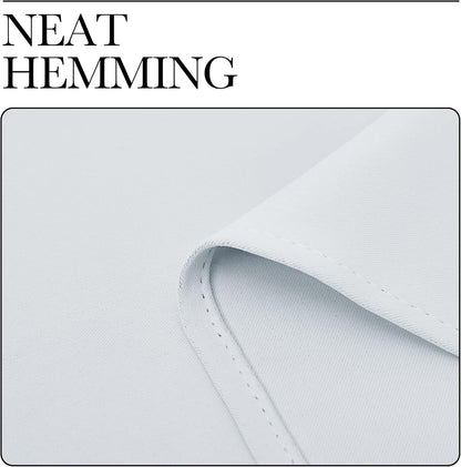 NICETOWN Blackout Curtain Panels - Thermal Insulated Grommet Top Drapes | Greyish White, 34" x 36" (2 Panels)