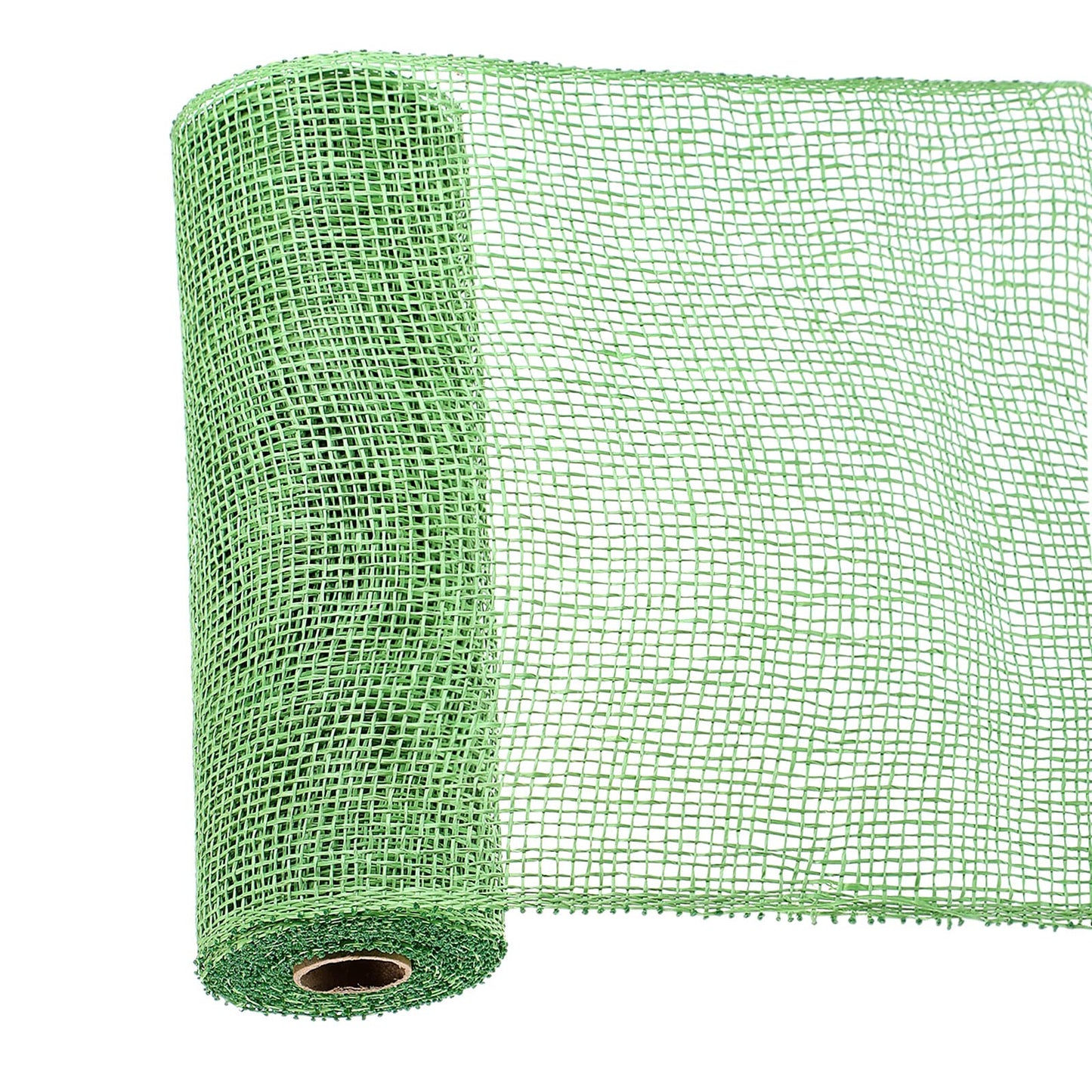 Chuangdi 3 Rolls Poly Burlap Deco Mesh 10 Inch Army Green Deco Poly Decorative Mesh Ribbon Wrapping Ribbon Rolls for Home Door Wreath Decoration DIY Crafts Making