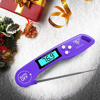 DOQAUS Digital Meat Thermometer, Instant Read Kitchen Probe with Backlit Display for Cooking, BBQ, Baking