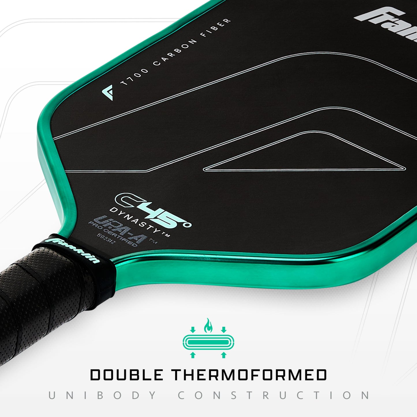 Franklin Sports PRO Pickleball Paddles – C45 Carbon Fiber Series - Official USAP + UPA Approved – Pro Player Design, Dynasty 14MM Mint