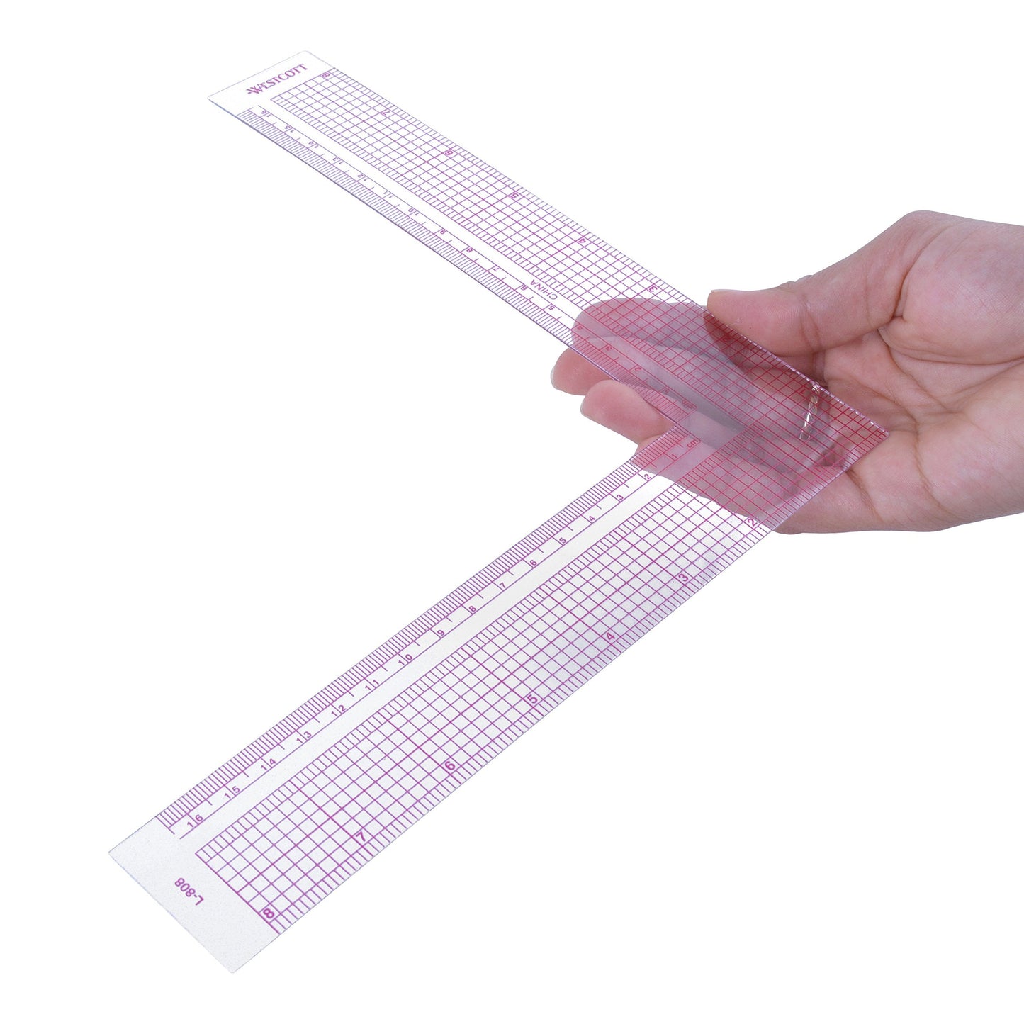 Westcott 8-Inch/17cm L-Square Inch/Metric (L-808) (L-808)