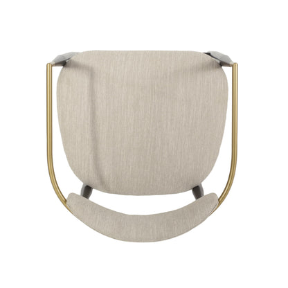Merax 25" Fabric Upholstered Counter Stools with Backrest and Metal Frame Footrest,Set of 2,Modern Barstools