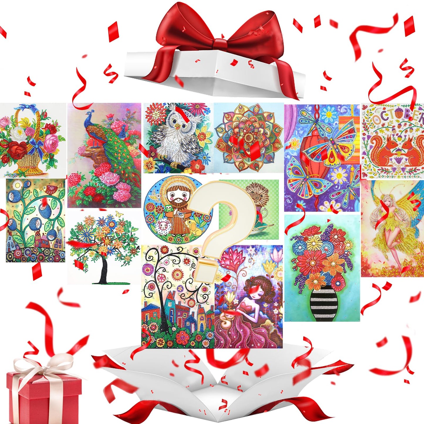 antor 10 Pack 5D Special Shape Rhinestone Diamond Painting Kits, Crystal Diamond Art Kit for Adults Beginner, 5D Paint with Diamond Drill for Gift Home Wall Art Decor