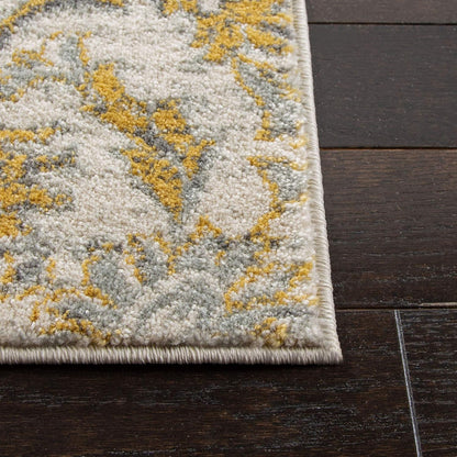 SAFAVIEH Evoke Collection 2'2" x 4' Ivory/Gold EVK238S Non-Shedding Accent Rug for Living Room Bedroom