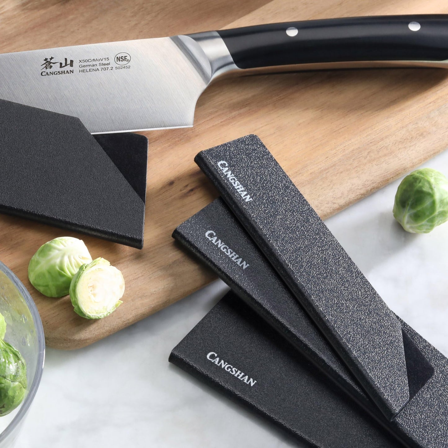 Cangshan 6-Piece Knife Edge Guard Set, 503633, Black