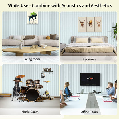 AUTORIFIC Acoustic Panels,10 Pack Sound Panels Noise Reducing for Walls,47.2"x23.6"x0.35" Soundproof Wall Panels,High-Density Acoustic Wall Panels,Decorative Wall Sound Absorbing Panel,White