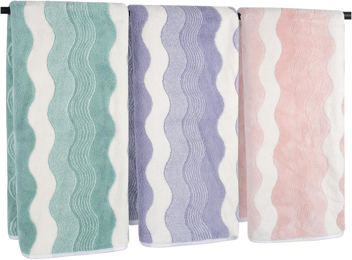 16 31 Inch, 3Pack SINLAND Bathroom Hand Towels, x Super Soft and Absorbent Microfiber Washcloth Face Towels