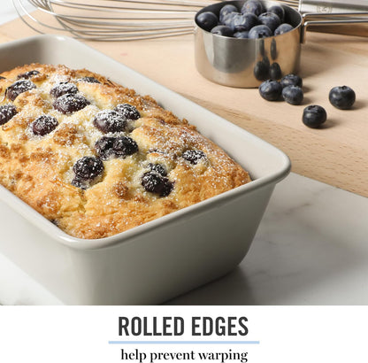 Martha Stewart Gallen 9-Inch Nonstick Loaf Pan - Durable Carbon Steel Bakeware for Even Baking
